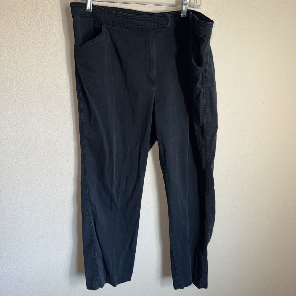 Dress Barn Women’s Flat Front Pants Black